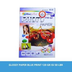 Glossy Photo Paper A4 120gsm isi 50 lembar Kertas Blueprint