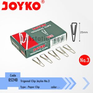 Klip Kertas / Trigonal Clip Joyko No.3