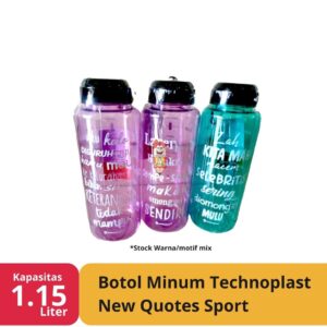 Botol Minum technoplast Quotes 1.15 liter