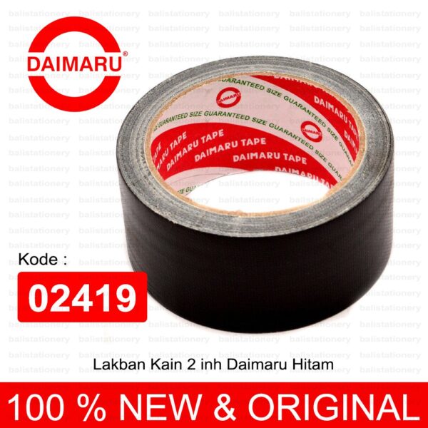 lakban kain 2 inch Daimaru Hitam