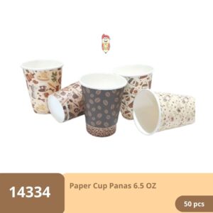 Paper Cup 6.5 Oz 1 Pack isi 50 Pcs / Gelas Kertas Kopi Tahan Panas