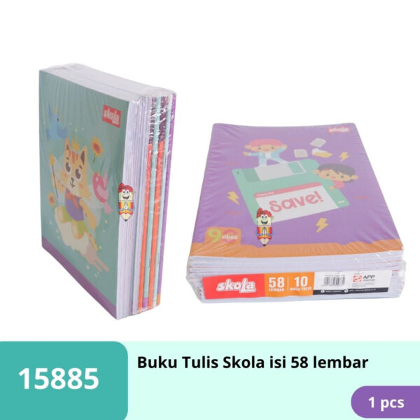 Buku Tulis Skola SIDU 58 Lembar 1 pcs / pak