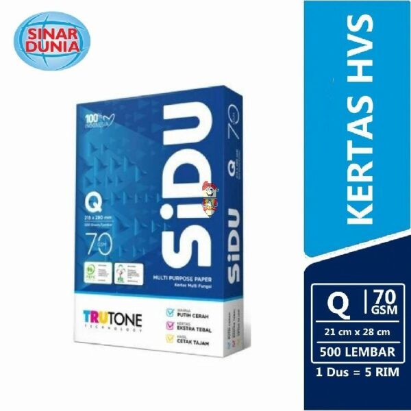 Kertas HVS / print / foto copy / kwarto SiDU ( Sinar Dunia ) 70 GSM
