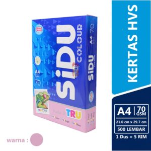 Kertas HVS / print / foto copy / A4 SiDU ( Sinar Dunia ) 70 GSM Pink