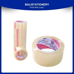Lakban Bening Transparan National Opp Tape 2 Inch 48 mm x 100 Yard