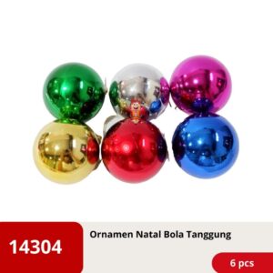 Ornamen Hiasan Natal Christmas Bola Tanggung