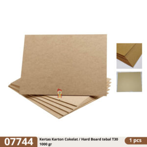 Kertas Karton Cokelat / Hard Board tebal T30 1000 gr