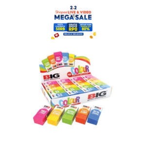 Penghapus pensil / pencil eraser BIG B40 9403 color / warna warni
