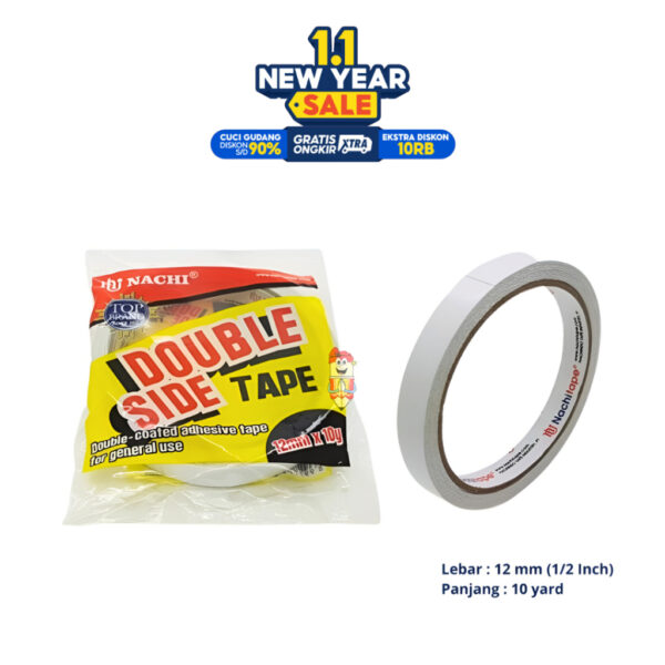 Isolasi Double Tape Nachi 1/2 Inch