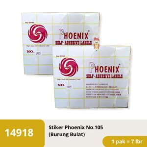 Label Harga / Label Sticker Stiker Phoenix Bulat QQ No.105