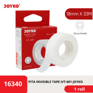 Invisible Tape Pita Perekat Kertas Invisibel Joyko IVT-601 18mm x 33M