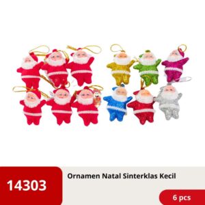 Ornamen Hiasan Natal Christmas Sinterklas Santa Claus Kecil