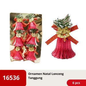 Ornamen Hiasan Natal Christmas Lonceng Tanggung