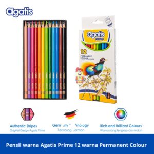 Pensil warna Agatis Premium Prime 12 warna Permanent Colour PH-C-1201