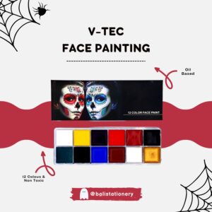 NEW ! Profesional Face & body art painting kit 12 warna