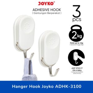 Gantungan Baju Adhesive Hanger Hook Tempel Dinding Joyko ADHK-3100