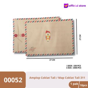 Amplop Coklat / Amplop Lamaran Tali / Map Lamaran Coklat Tali 311