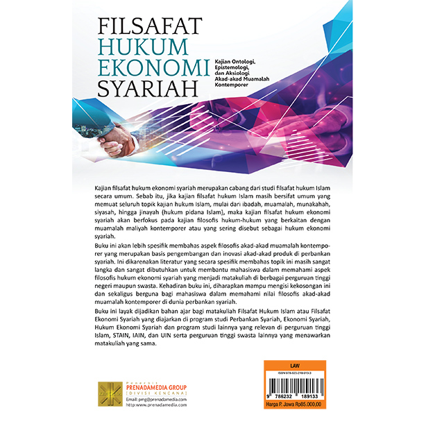 FILSAFAT HUKUM EKONOMI SYARIAH: Kajian Ontologi, Epistemologi, dan Aksiologi Akad-akad Muamalah Kontemporer - Image 2