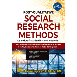 POST-QUALITATIVE SOCIAL RESEARCH METHODS: Kuantitatif-Kualitatif-Mix Methods Positivism-Postpositivism-Phenomenology-Postmodern Filsafat, Paradigma, Teori, Metode dan Laporan Edisi Ketiga