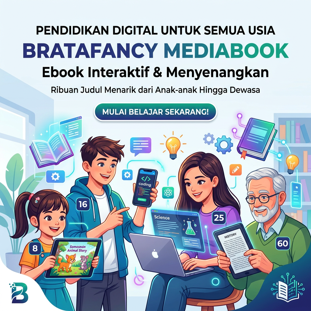 A young girl, teenager, woman, and elderly man using digital devices with ebooks and coding apps